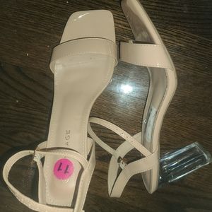 Rampage sandal with clear heel